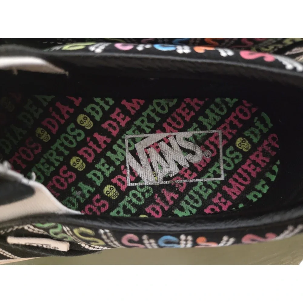 Vans Classic Slip On Dia De Los Muertos Black Glow in the Dark US M 5.5 W 7.0‎